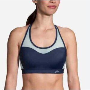 Brooks Fast Forward Crossback Sports Bra Navy Ice Running
